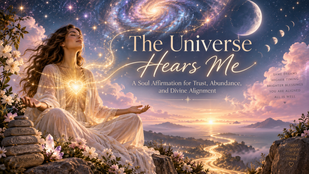 The Universe Hears Me